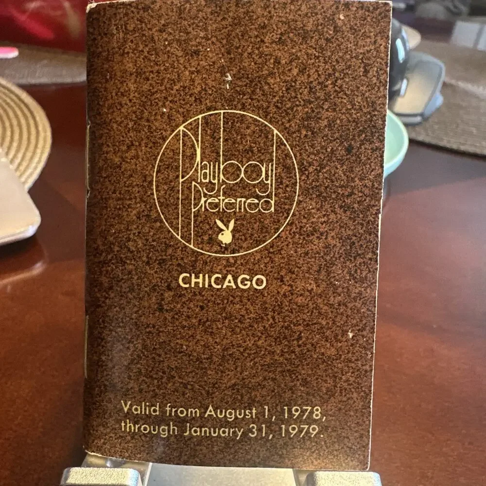 Playboy Preferred Club Keyholder Pass Book 1978 To 1979 Chicago