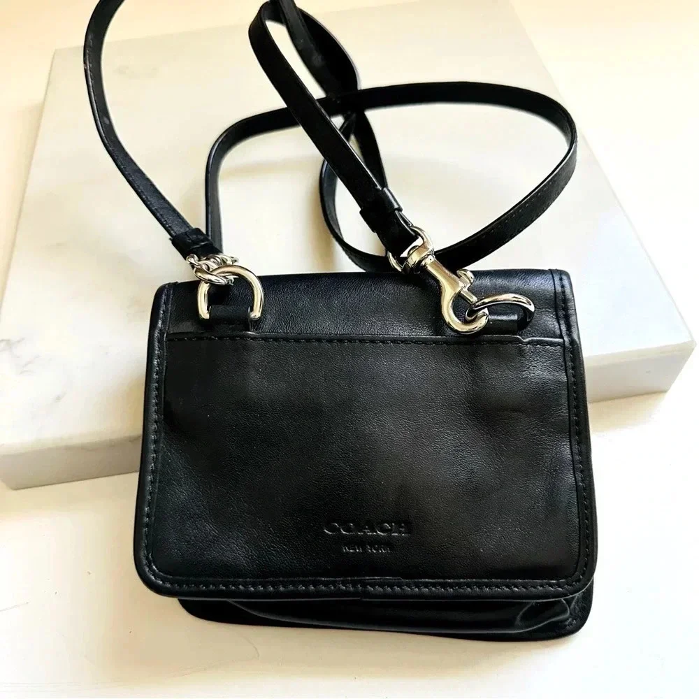 Vintage Coach Legacy Mini Penny Turnlock Leather Crossbody