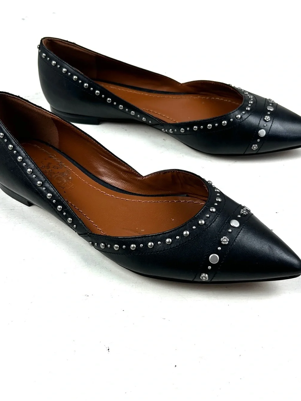 Coach black leather