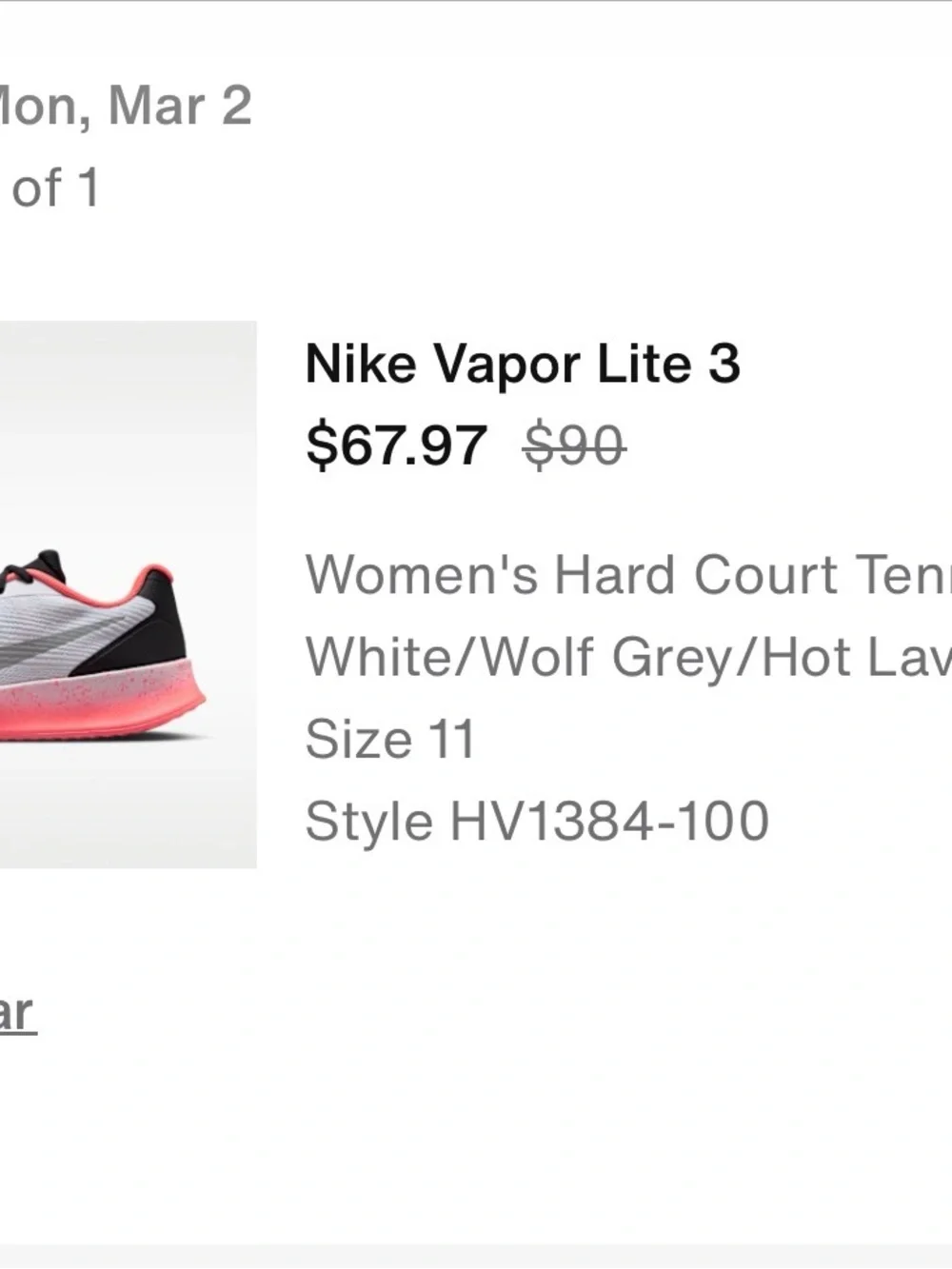 Nike women’s vapor