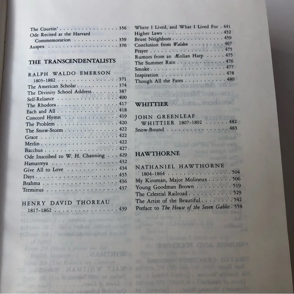The Literature of the United States 3rd Single Volume Edition Vintage Hardcover