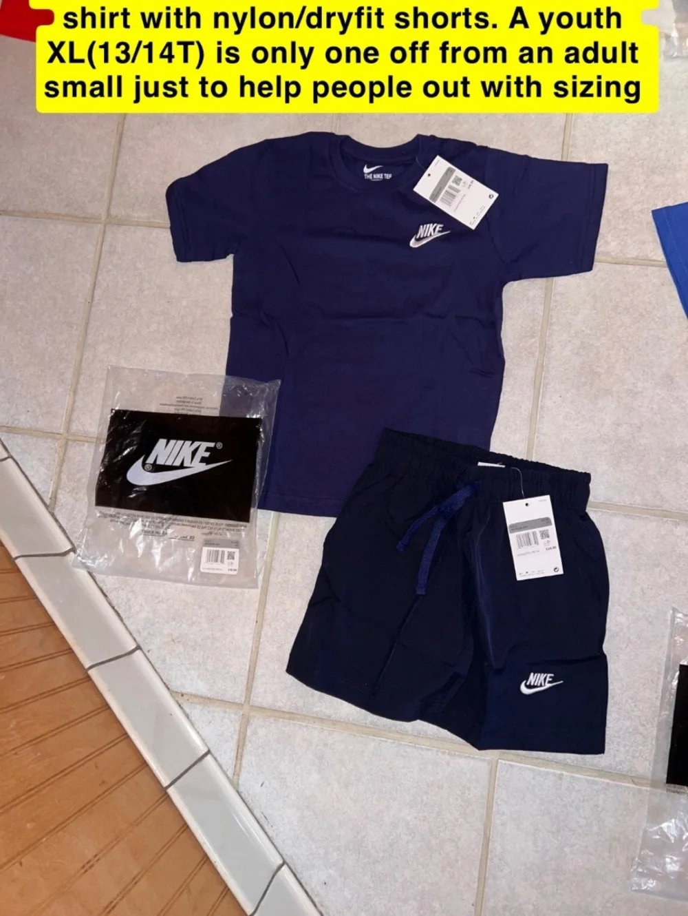 Kids Nike short/shirt set youth XS