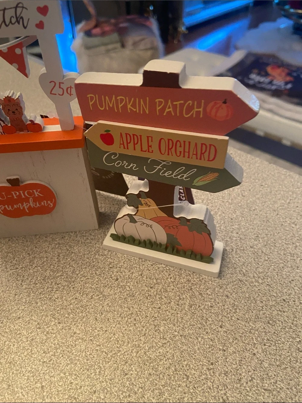 Fall Pumpkin Patch Wooden Tabletop Signs - Autumn Decor