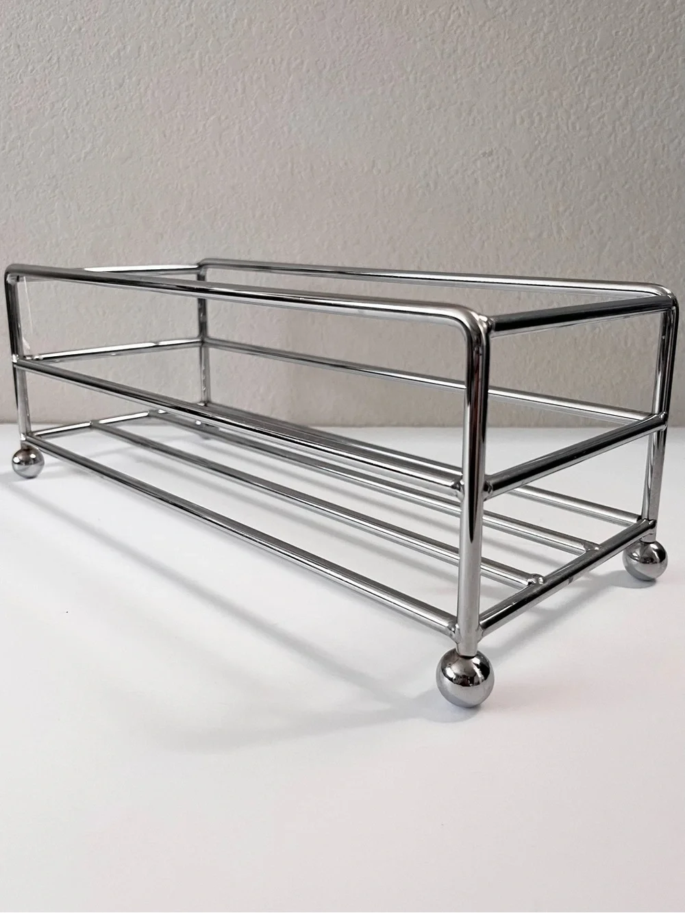 Chrome Metal storage bin
