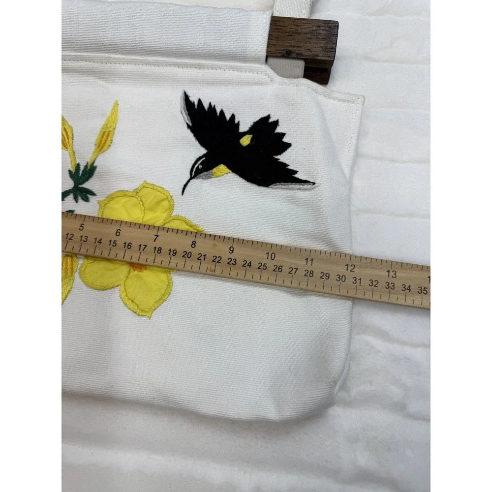 N/A embroidered canvas