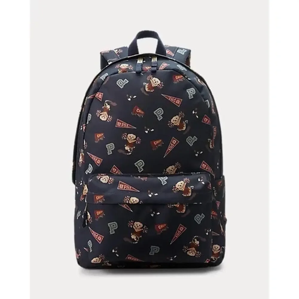 NWT❤️Polo Ralph Lauren Polo Bear Printed large Backpack