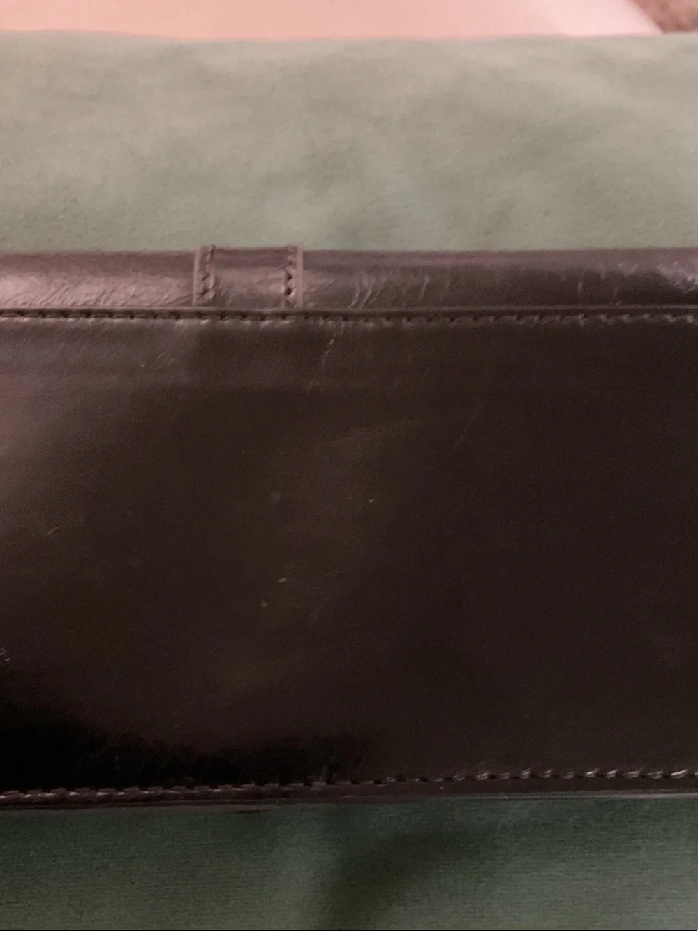 HOBO Black Leather Snap-Closure Wallet