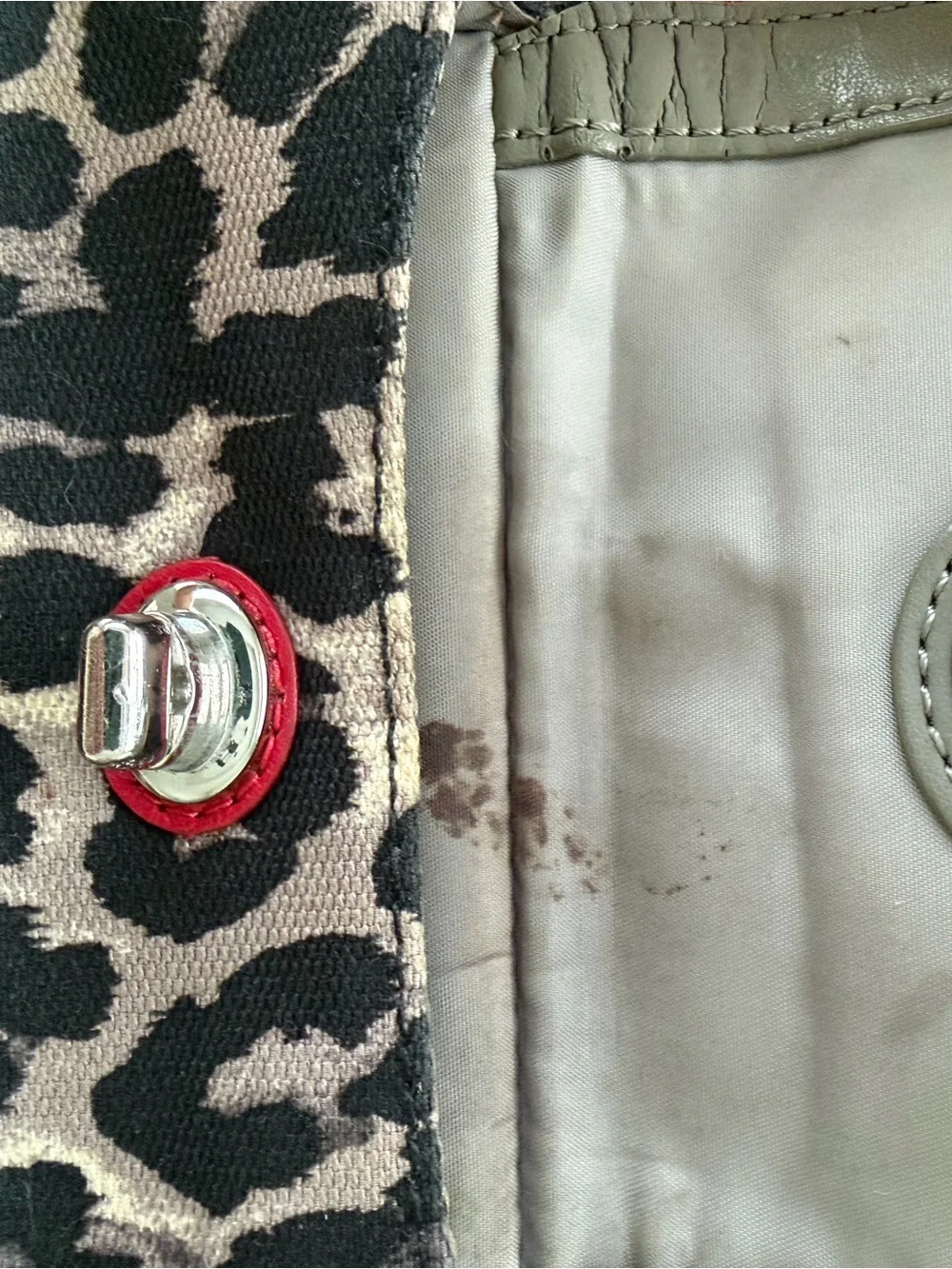 Coach wristlet leopard