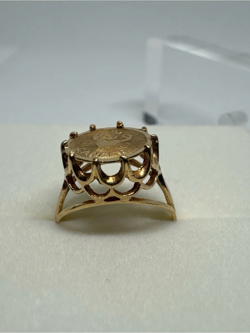 Vintage 14k Yellow Gold, Crab Cancer Horoscope Ring, Zodiac, Size 5.25
