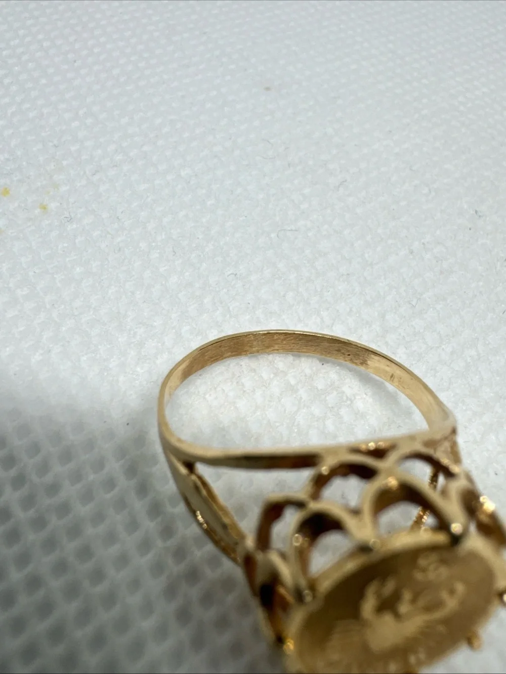 Vintage 14k Yellow Gold, Crab Cancer Horoscope Ring, Zodiac, Size 5.25