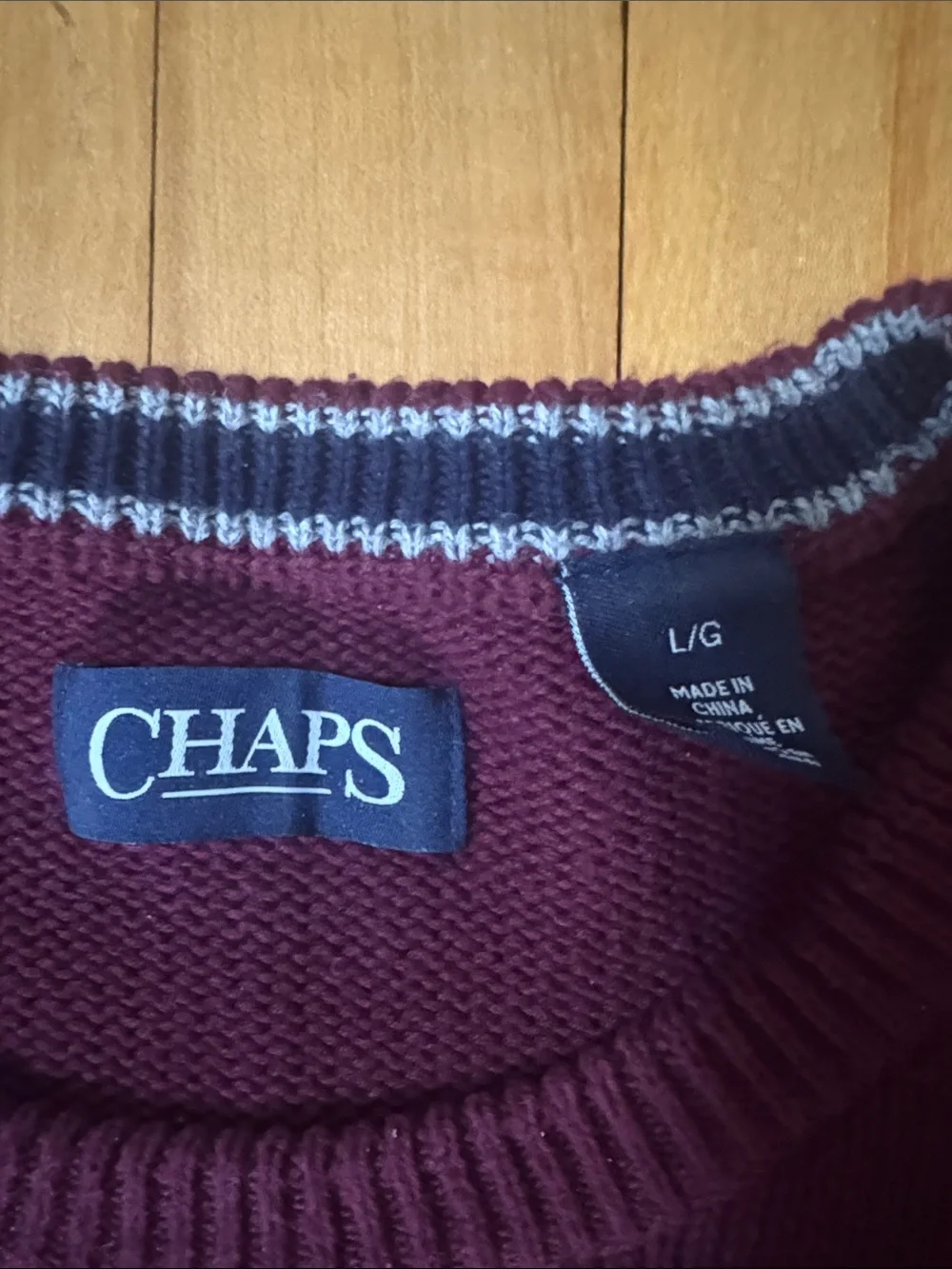 Chaps classic crewneck