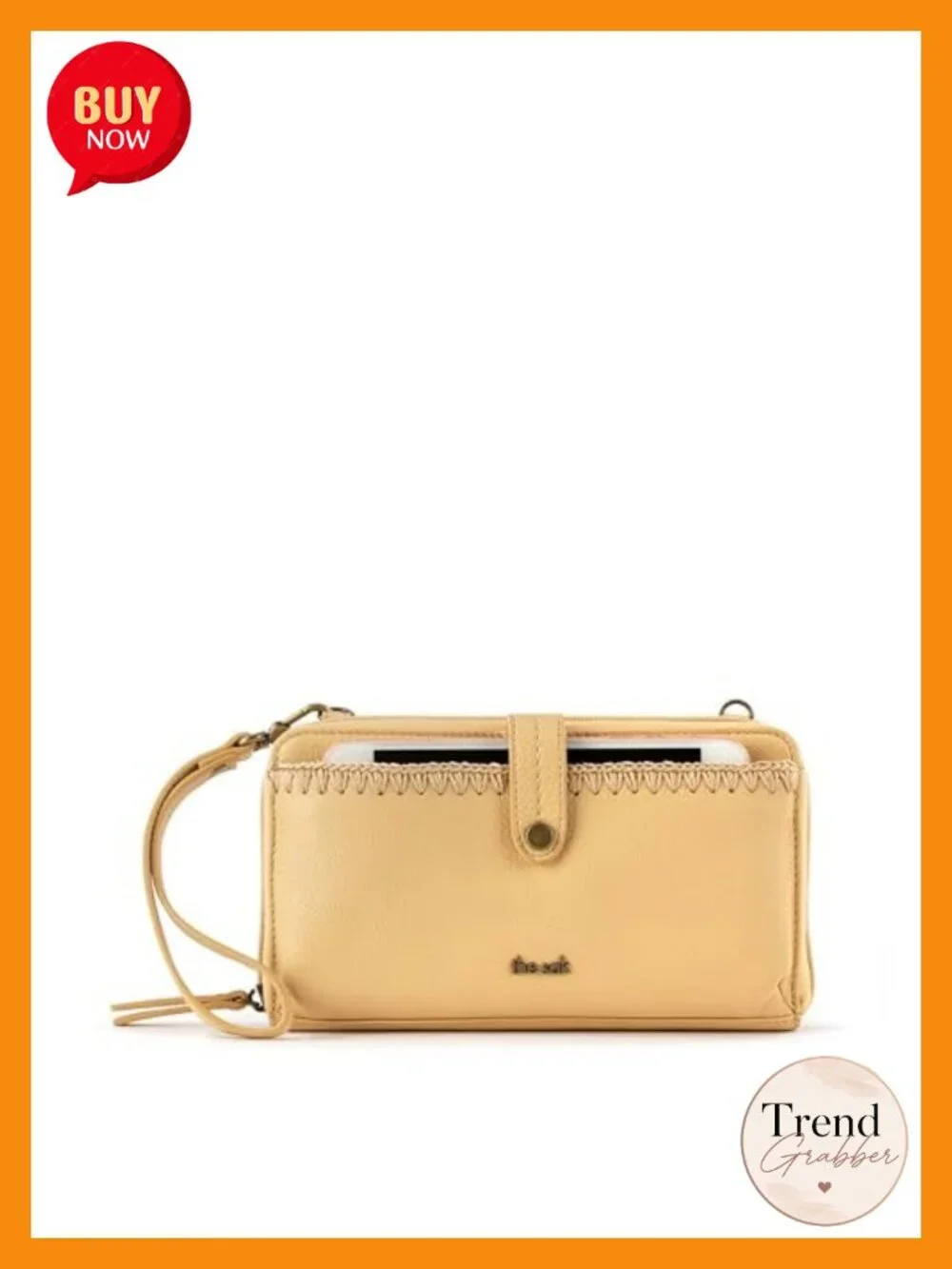 Leather Smartphone Crossbody Purse - Convertible Wallet Wristlet With Zipper