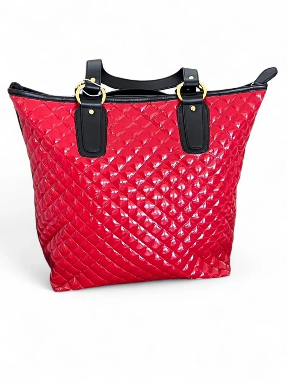Alessandro Dell'Acqua Quilted Red Tote
