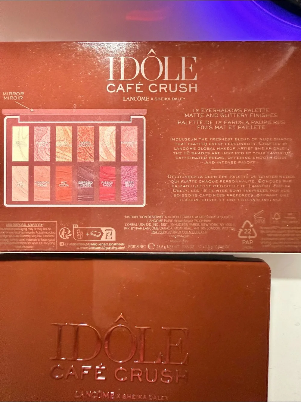 Idôle Café Crush Body Palette - Eyeshadow Brown Lancôme