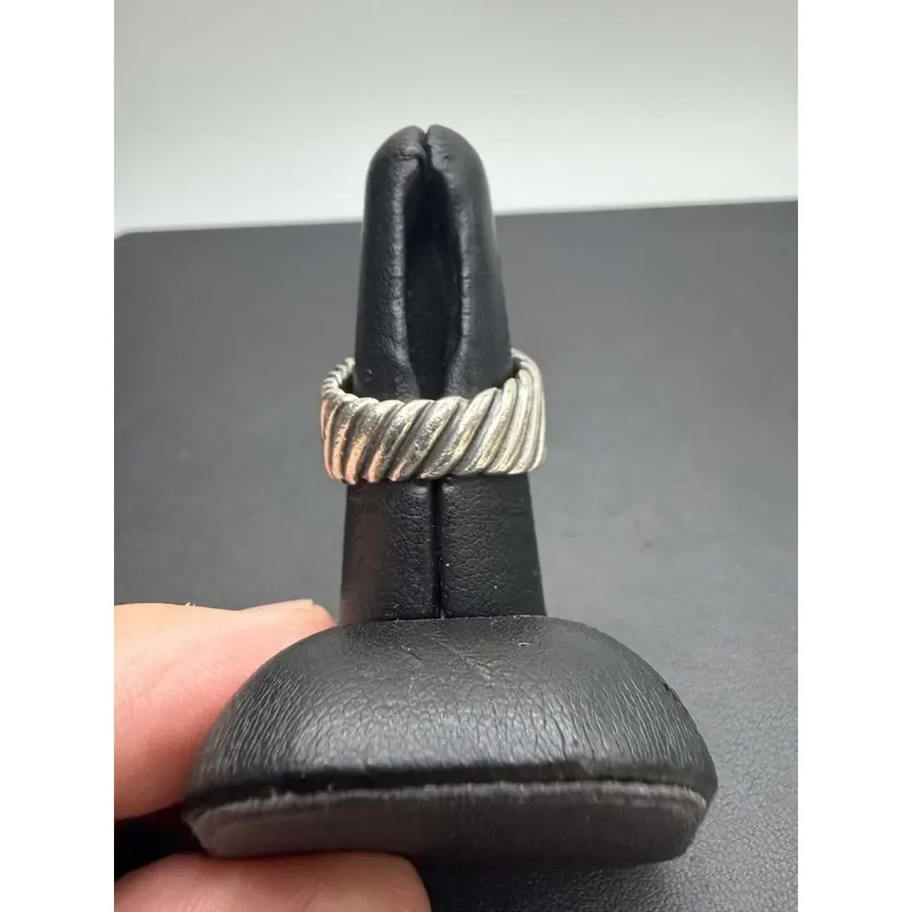 David Yurman Sculpted Cable Collection Ring Sterling Silver in Size 7 SPB-TS 774