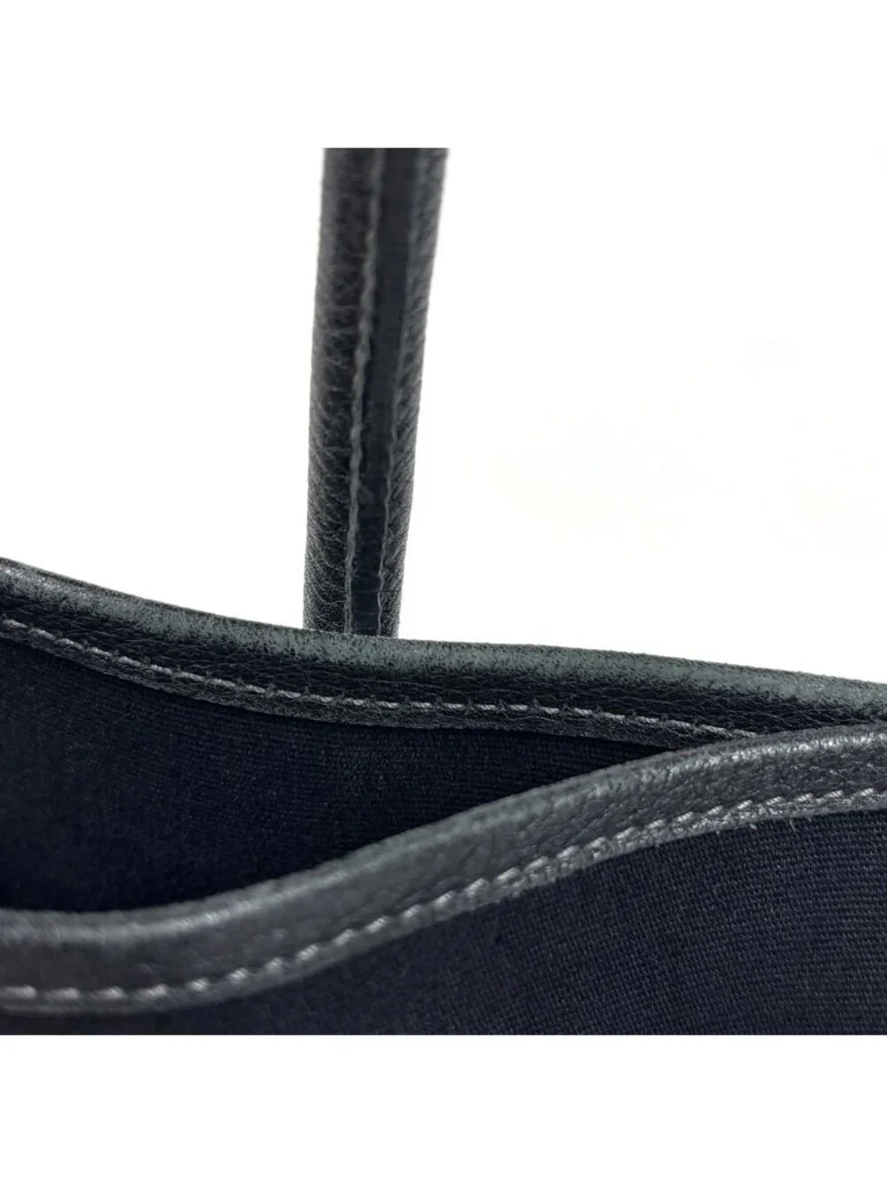 Hermes Garden Party PM Tote Toile Officier Noir