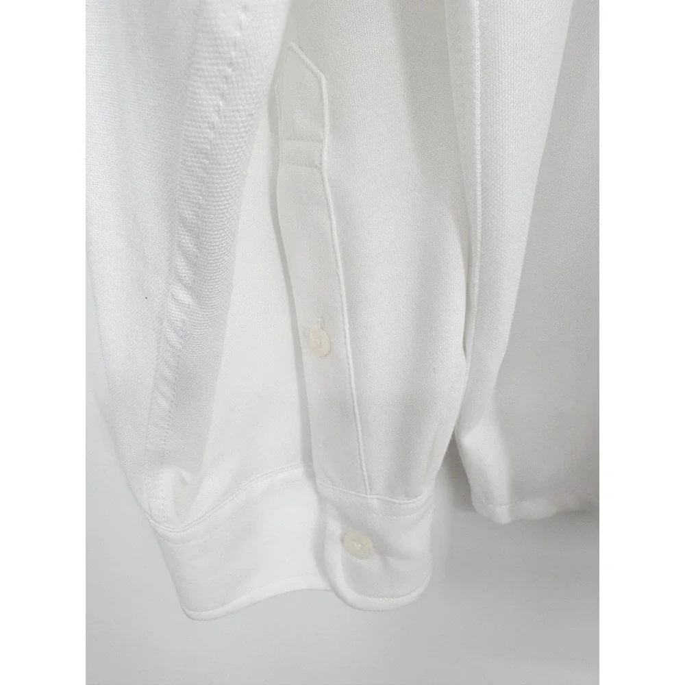 NWT XXL J.Crew Men's Performance Knit Oxford Shirt White