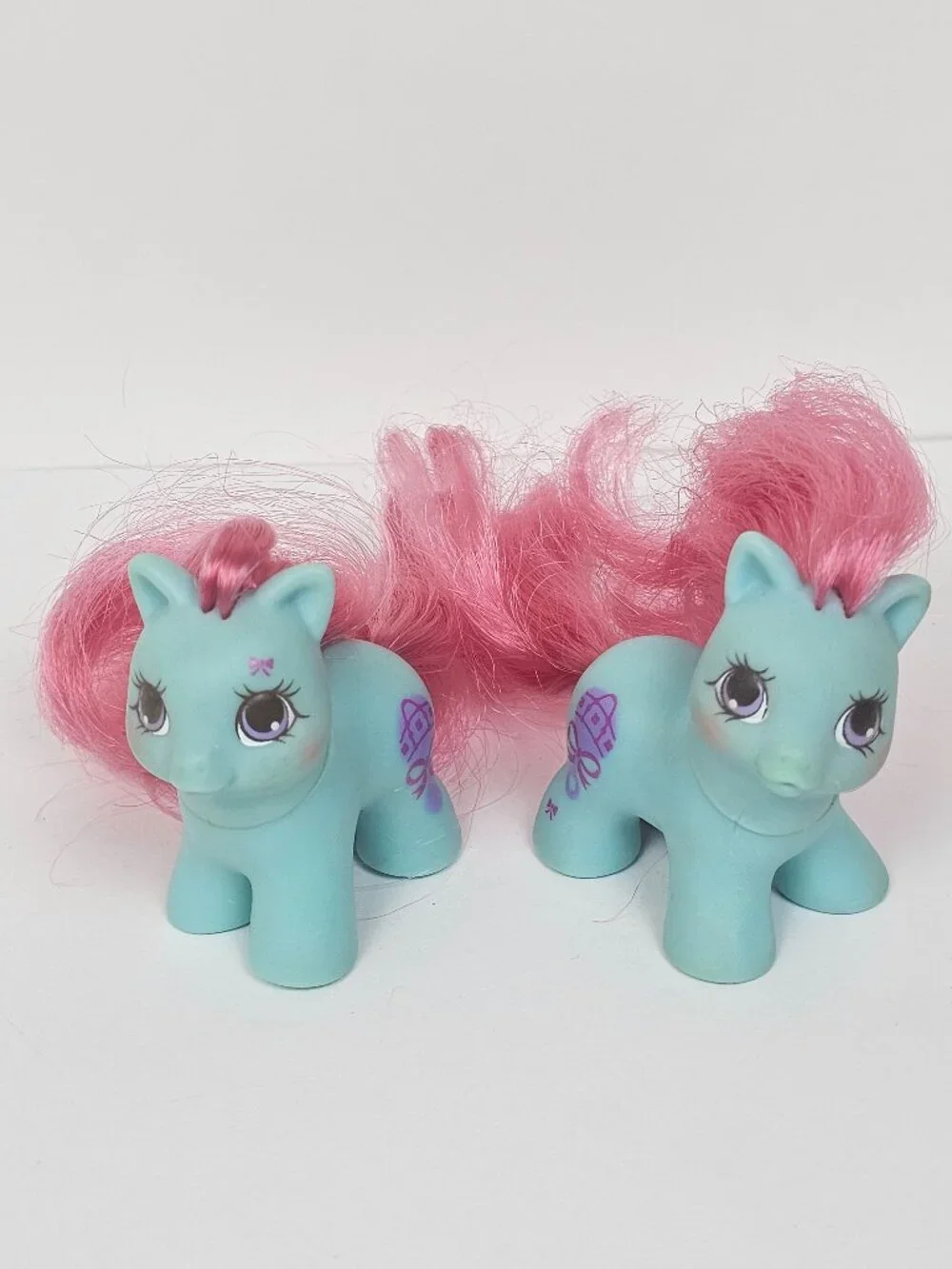 Vintage My Little Pony G1 Teeny Tiny Twins Baby Rattles And Tattles MLP 1989 Set