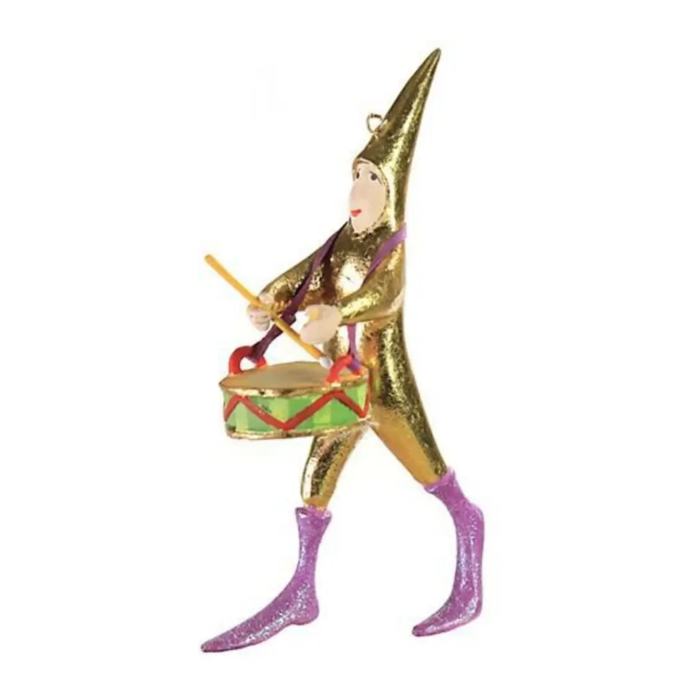 12 Days MINI Ornament by Patience Brewster — Twelve Drummers Drumming