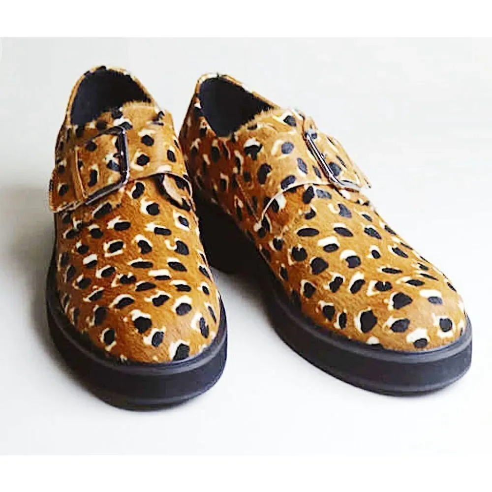Intentionally Blank Reece Shoes Tan Cheetah