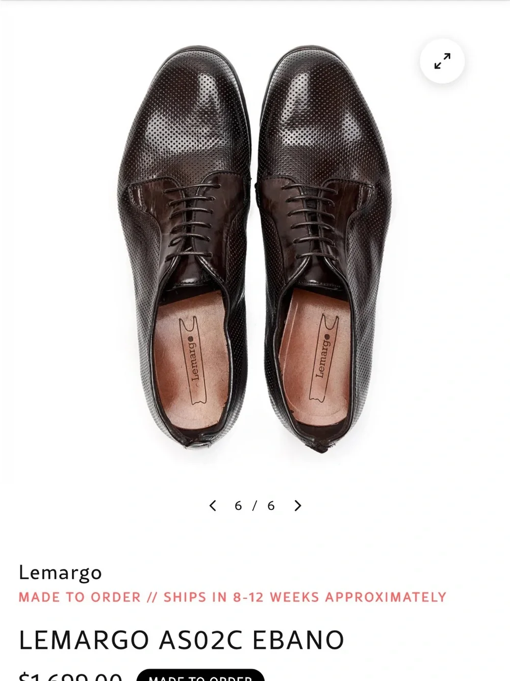 Lemargo perforated leather