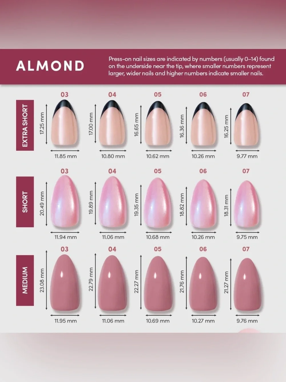 Glamnetic short almond