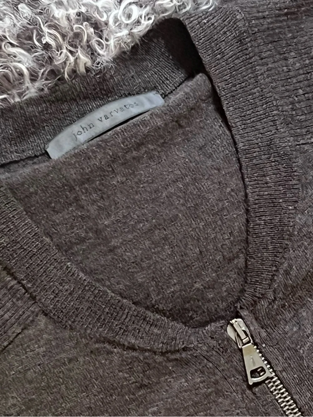 John Varvatos heathered brown
