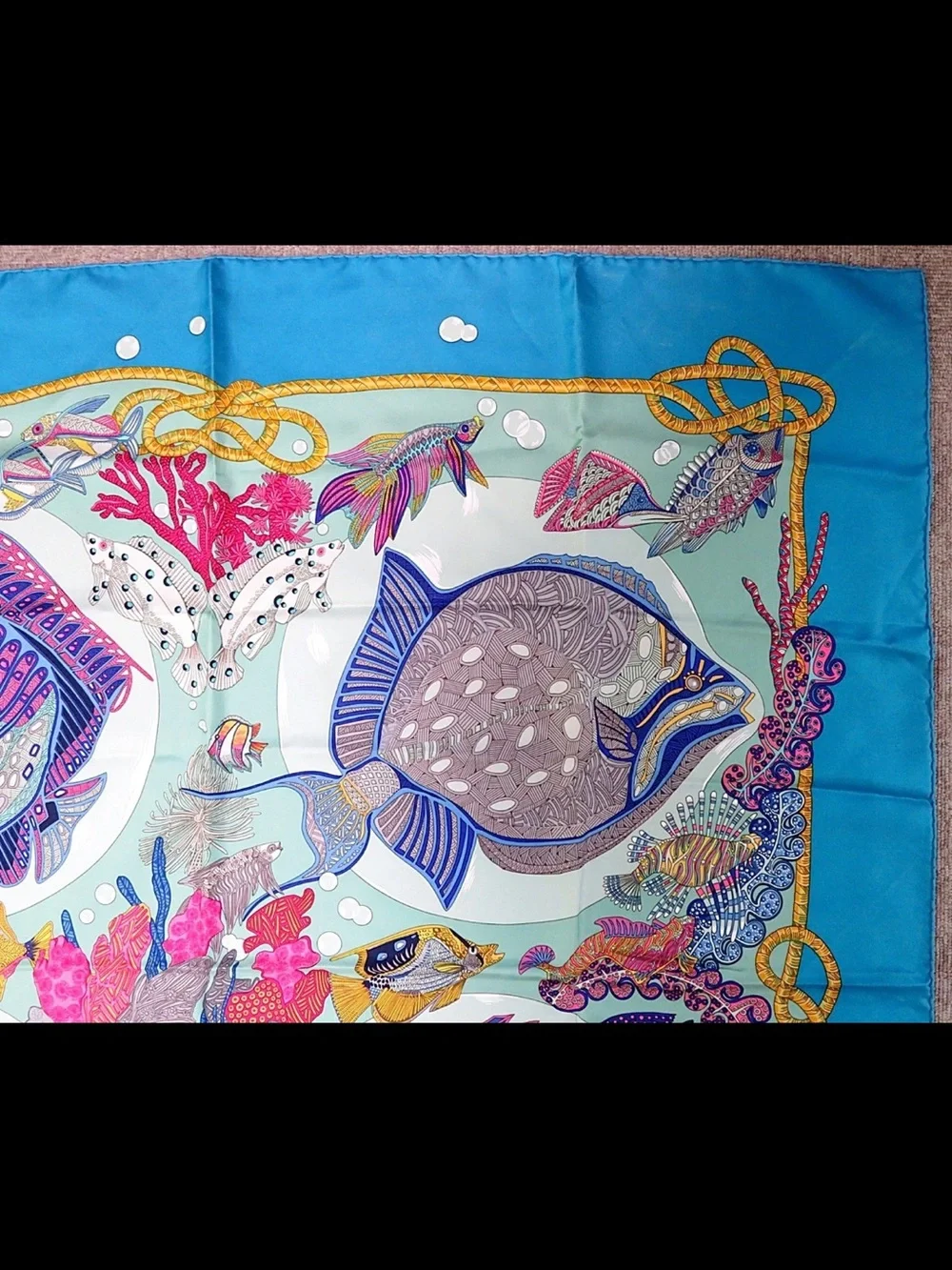 Hermes silk scarf