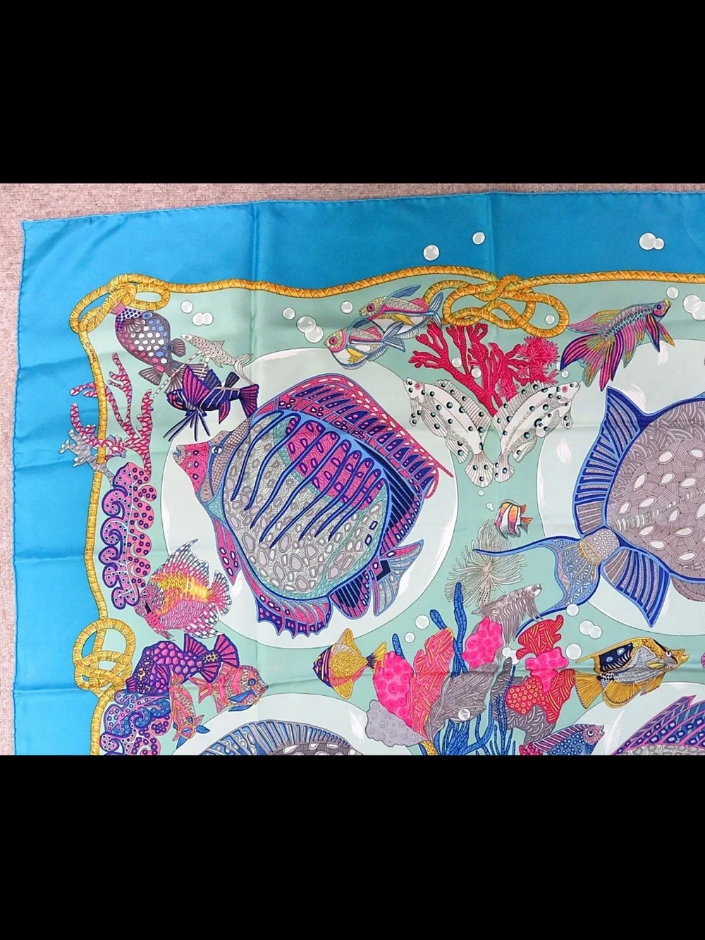 Hermes silk scarf