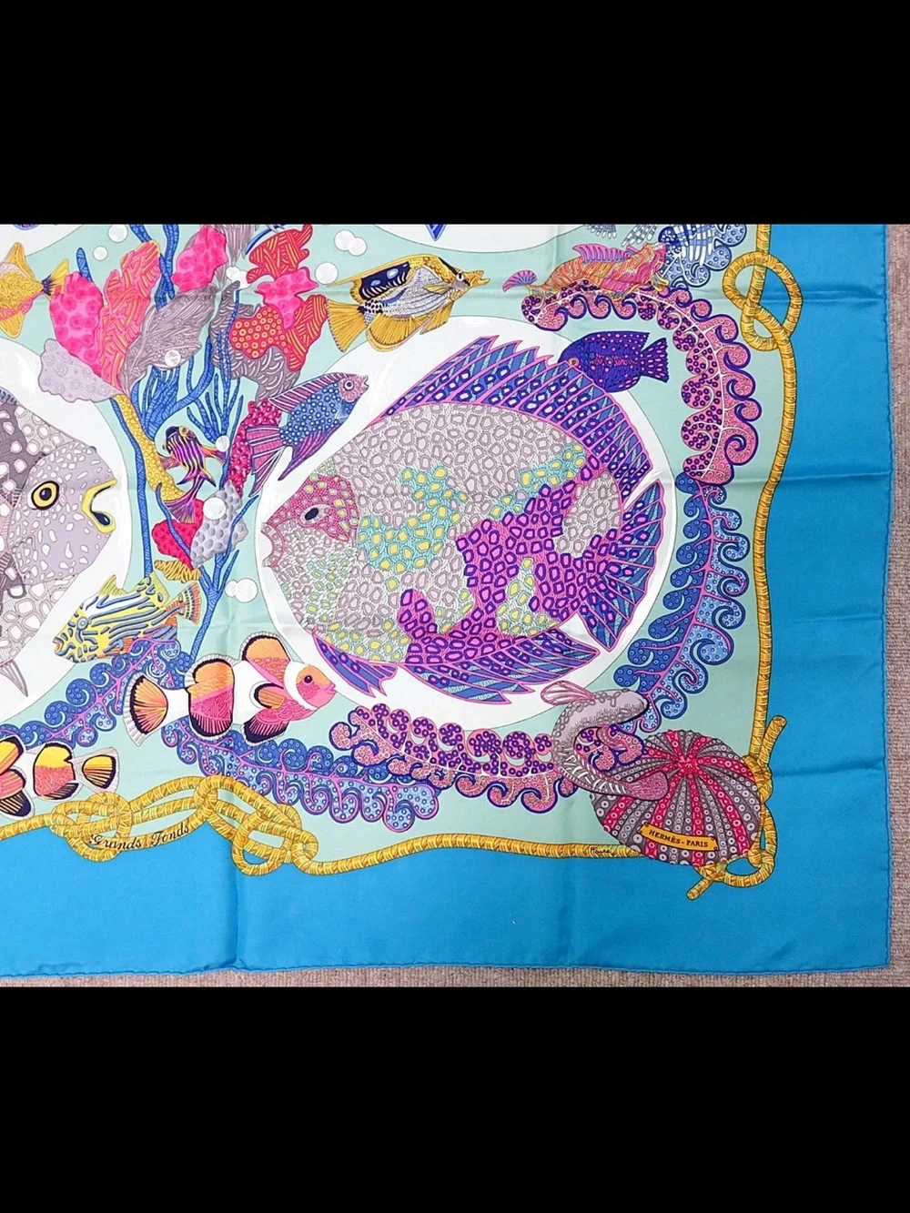 Hermes silk scarf