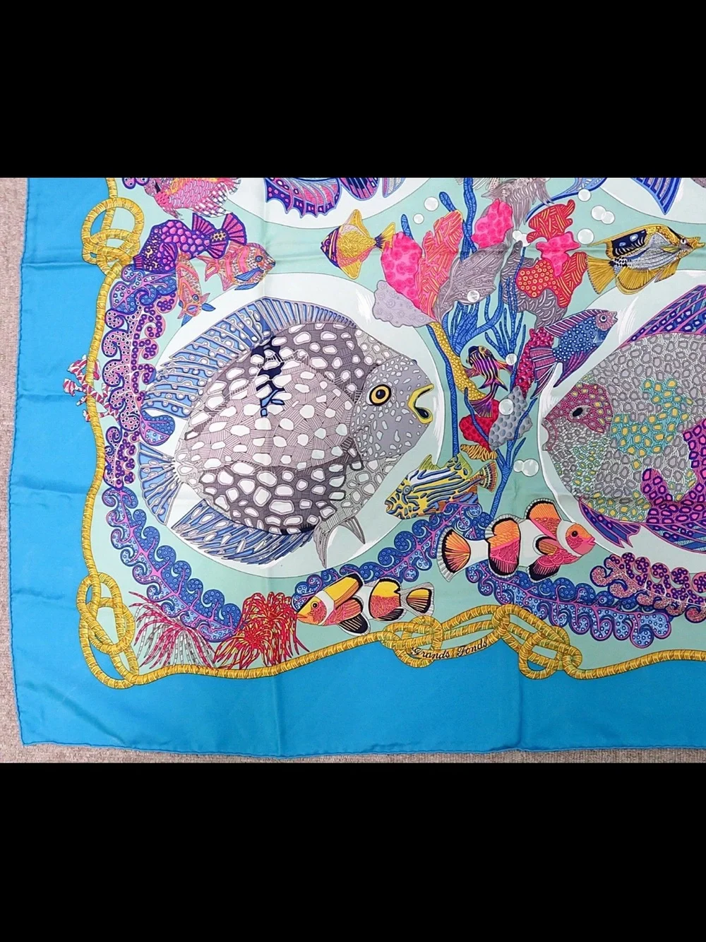 Hermes silk scarf