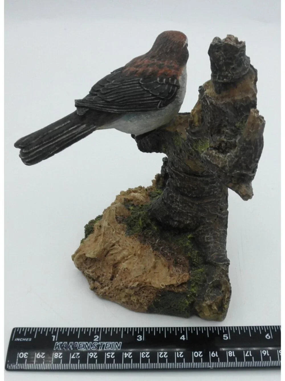 Vintage Sparrow Bookend Resin Bird on Tree 2002 Heavy Well Made Replacement