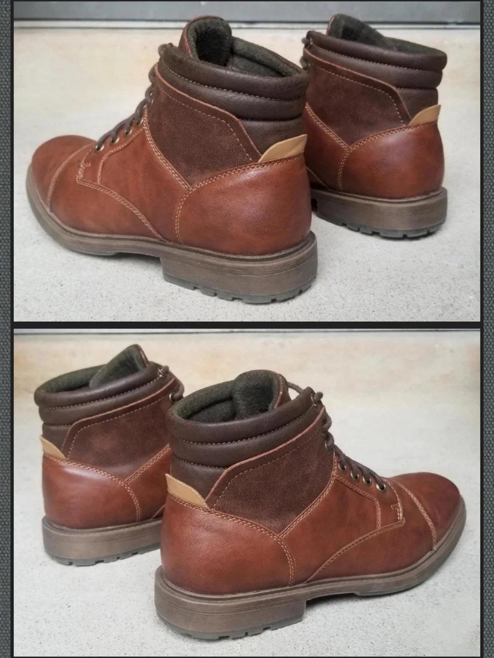 Men's 8 Chestnut Brown Cap Toe Service Boots Chukka W/ Box