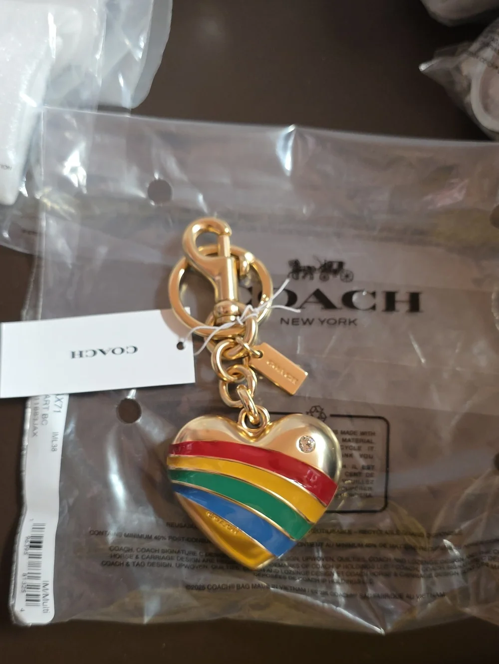 Coach large gold