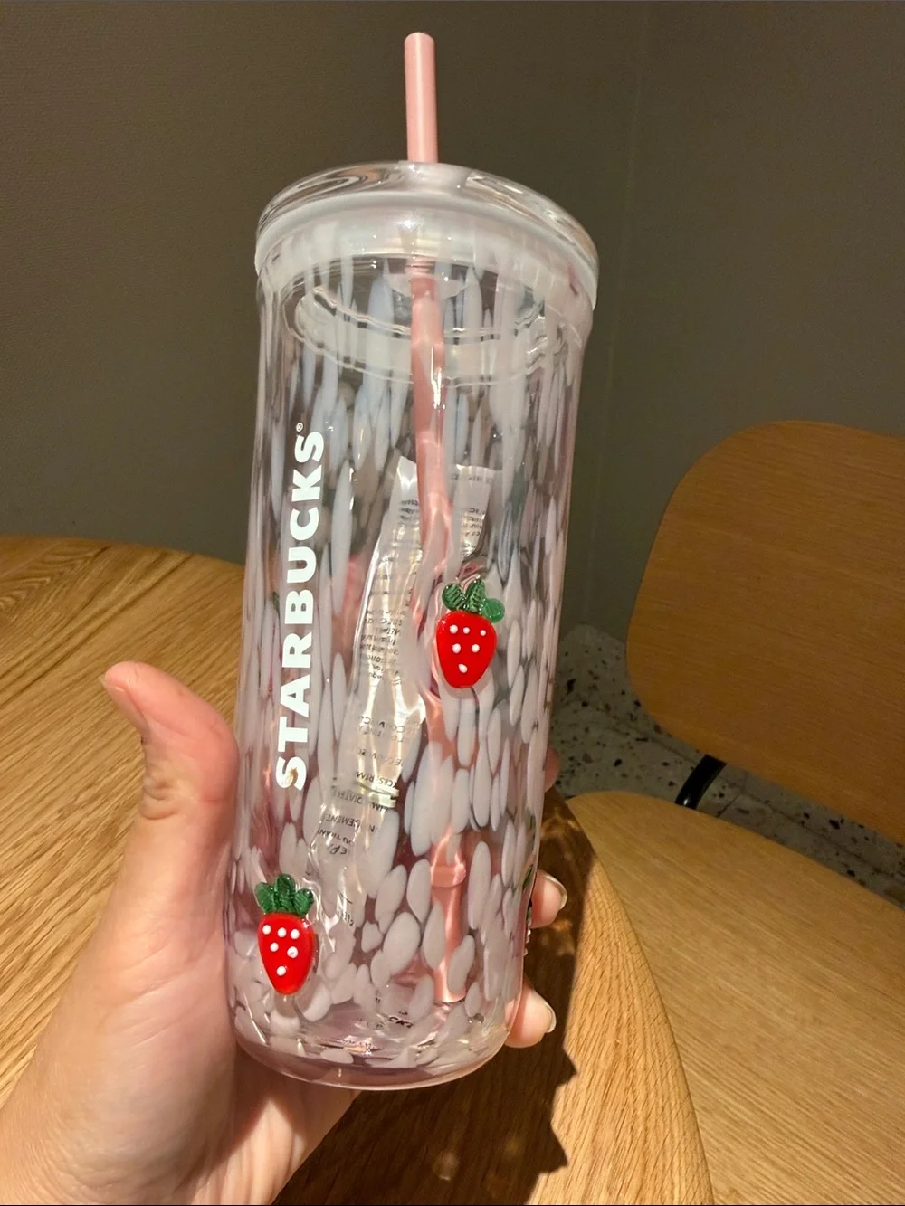 Starbucks clear textured