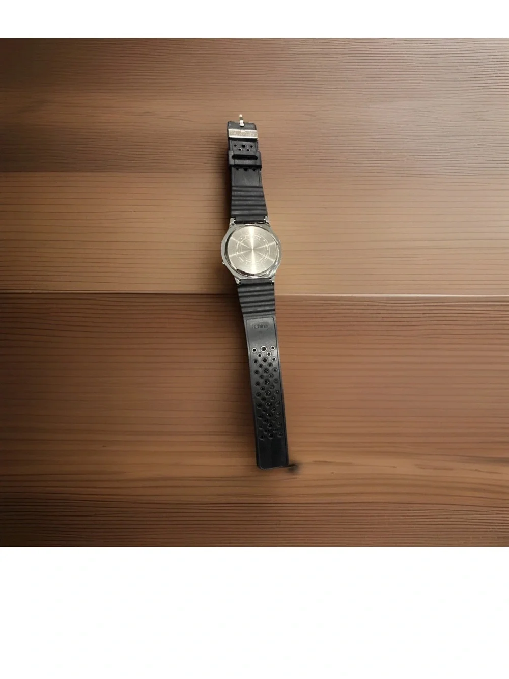 Men’s  Vintage Digital diver watch Black Silicone Band Needs New Battery