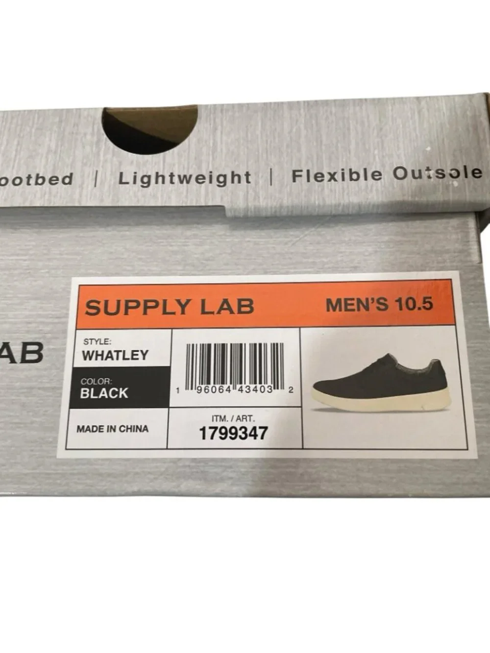 Supply Lab top black size