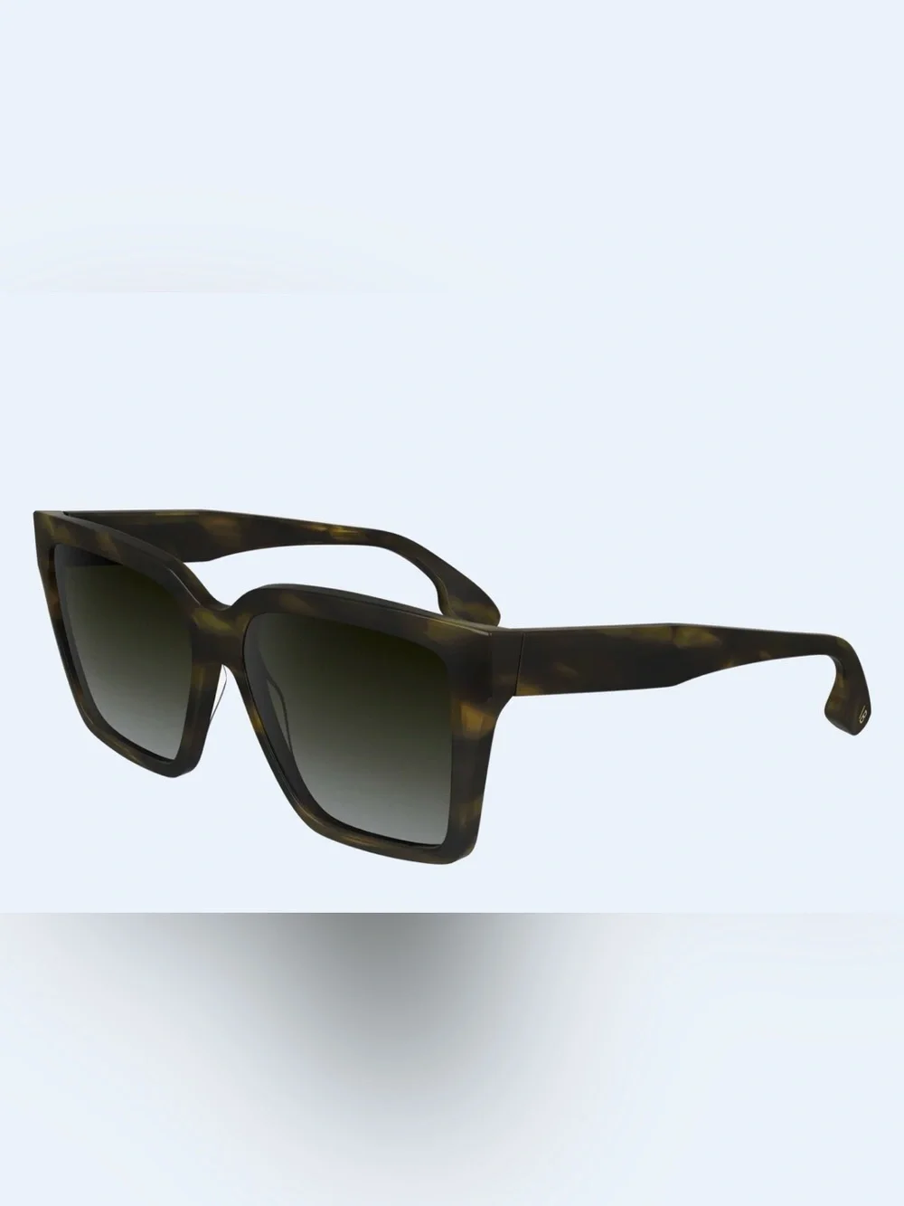 Victoria Beckham VB672S women’s  Sunglasses Square Tortoise Striped Khaki Havana