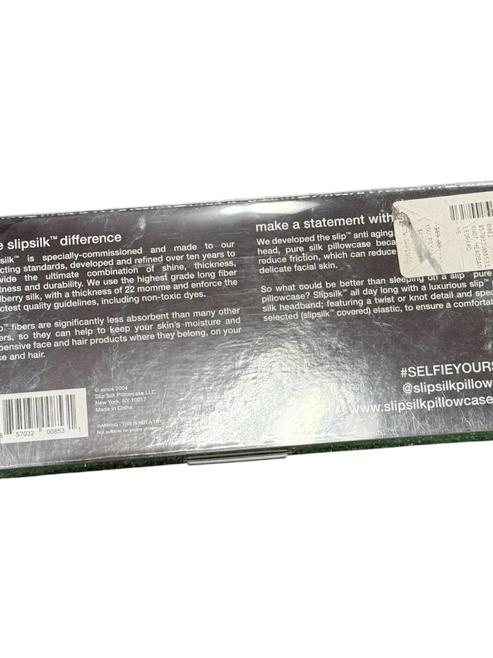 slip branded box