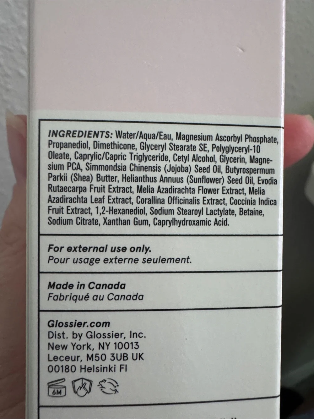 Glossier serum package new