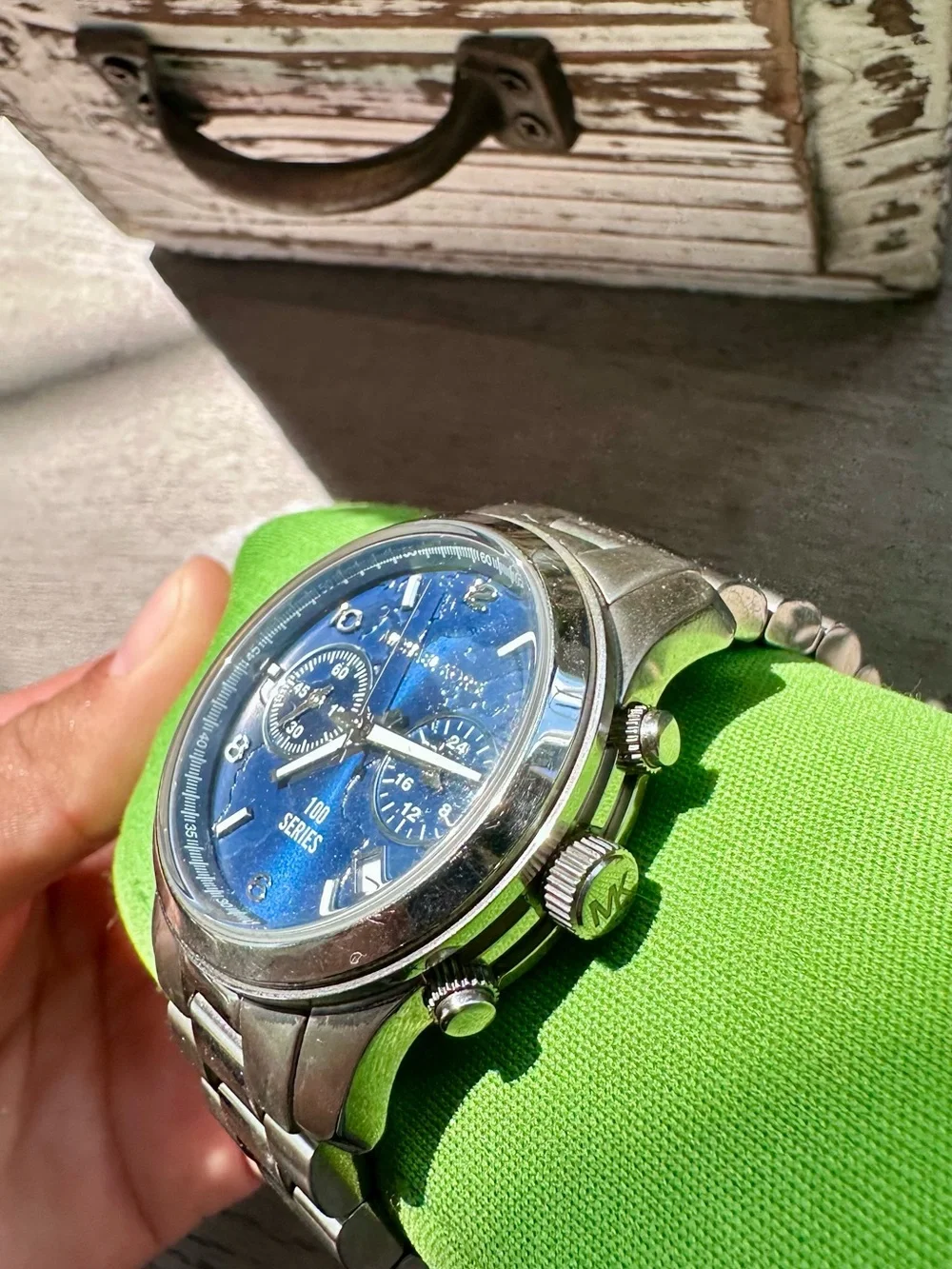 limited Edition MK Blue 100 Series unisex Chronograph Michael Kors Watch