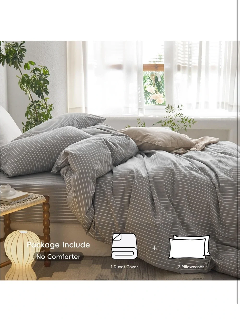 Moomee striped duvet