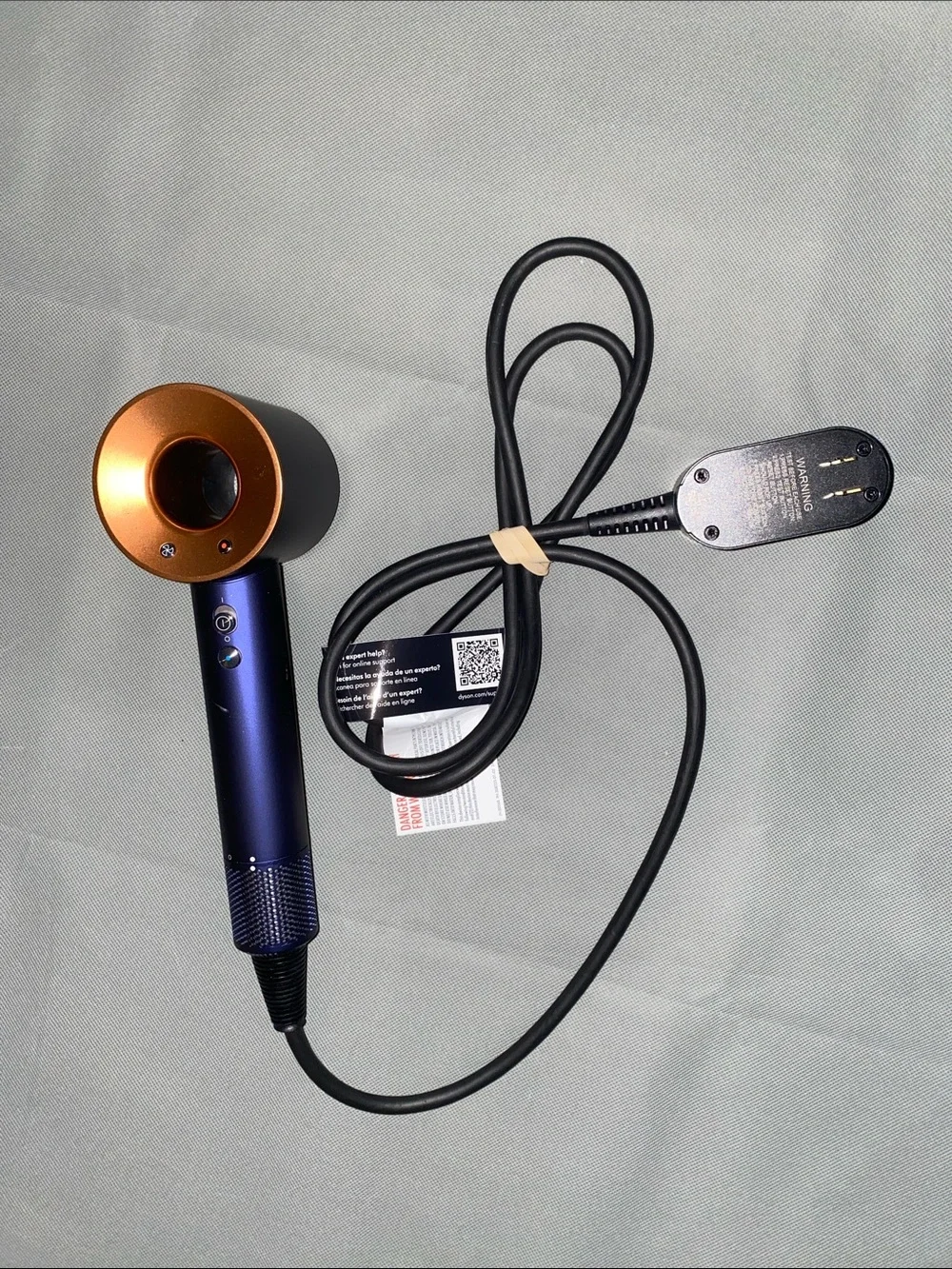 Dyson Supersonic Hairdryer HD07 Prussian Blue / Rich Copper 4 Attachments New