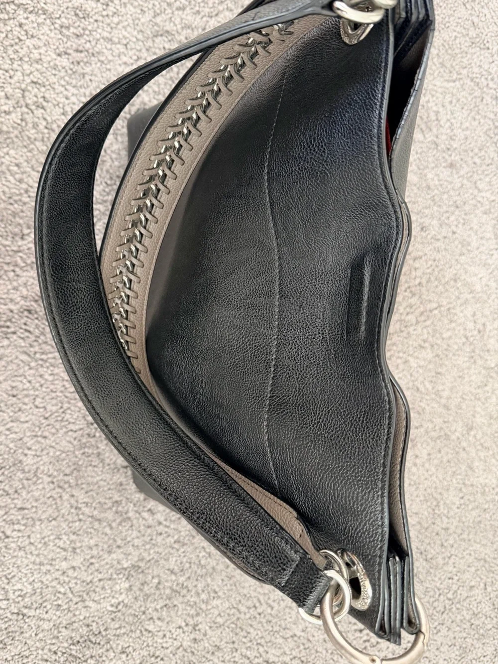 Calvin Klein structured leather