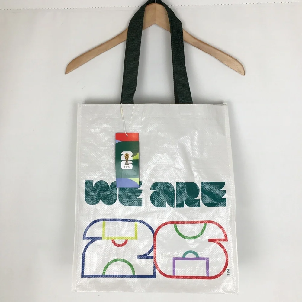 FIFA World Cup 2026 White Shopping Tote Bag Reusable Collectible Souvenir NEW