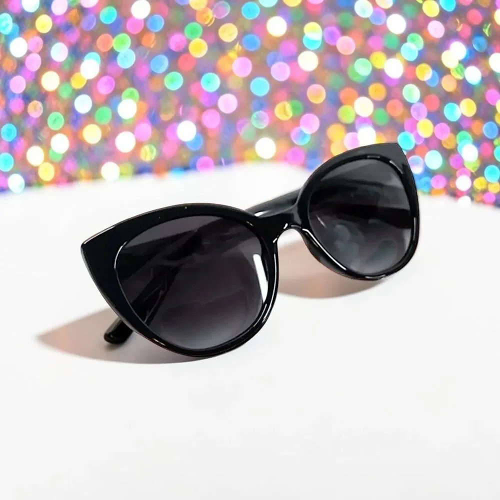 Kate Spade Women's Samantha/S 8079O Black Cat Eye Sunglasses NEW IN BAG  54mm
