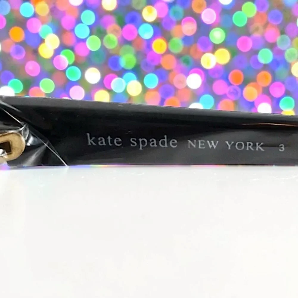 Kate Spade Women's Samantha/S 8079O Black Cat Eye Sunglasses NEW IN BAG  54mm