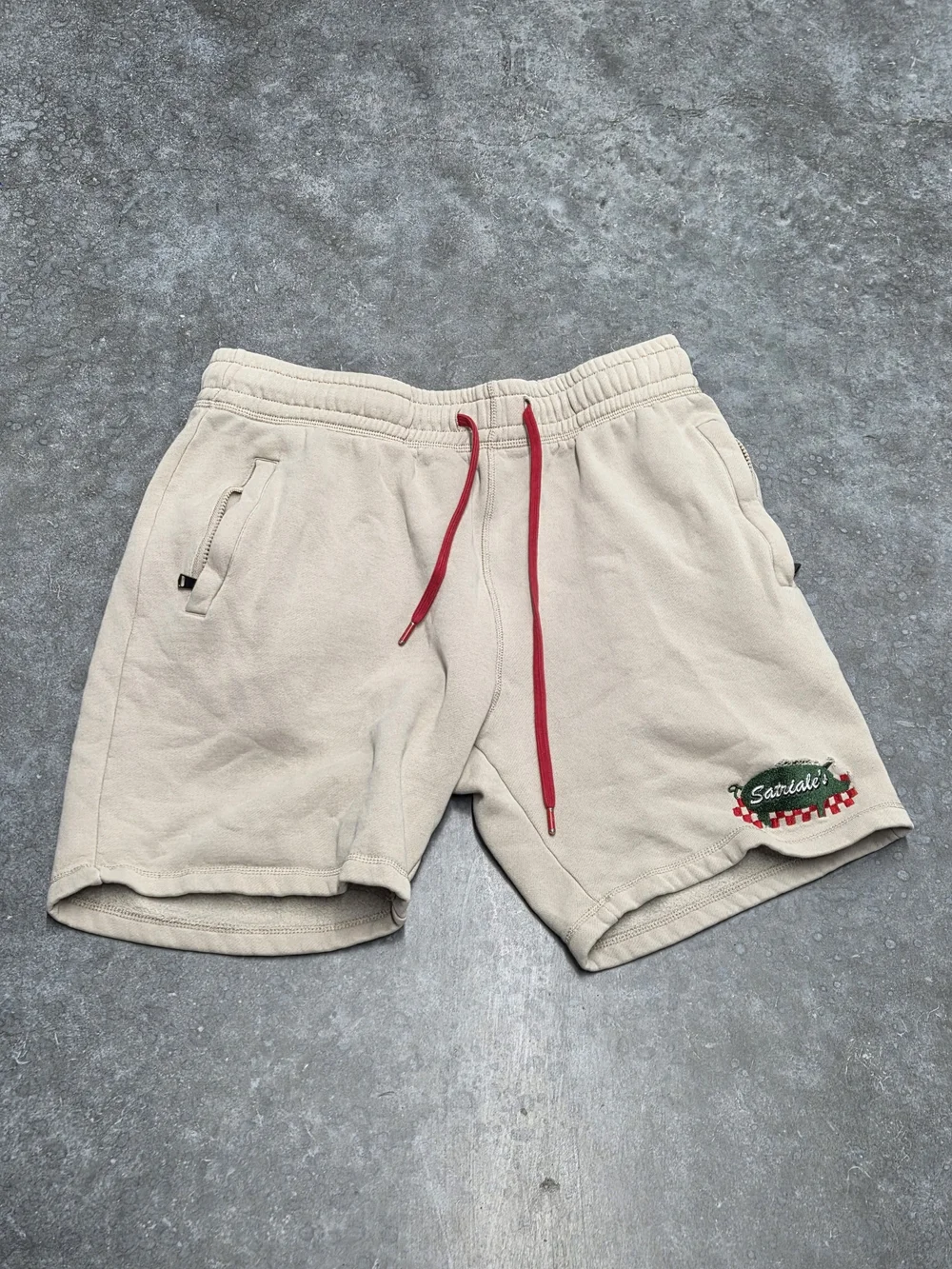 Sopranos Satriale's Shorts Italian-American Deli Chic Mob-core Y2k Size L