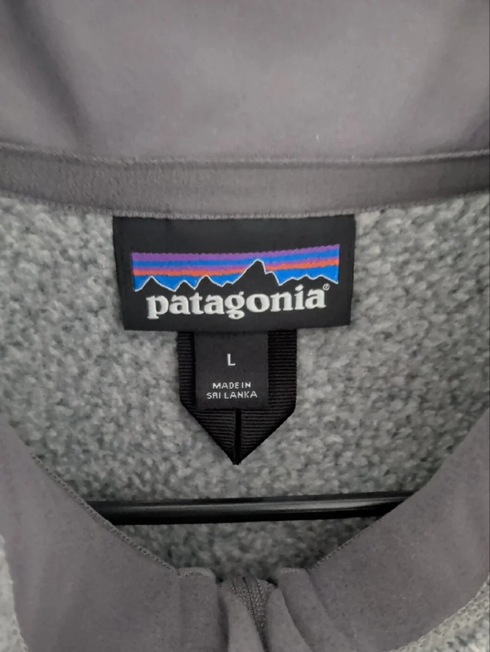 Patagonia Heather Gray Full-Zip Fleece Vest