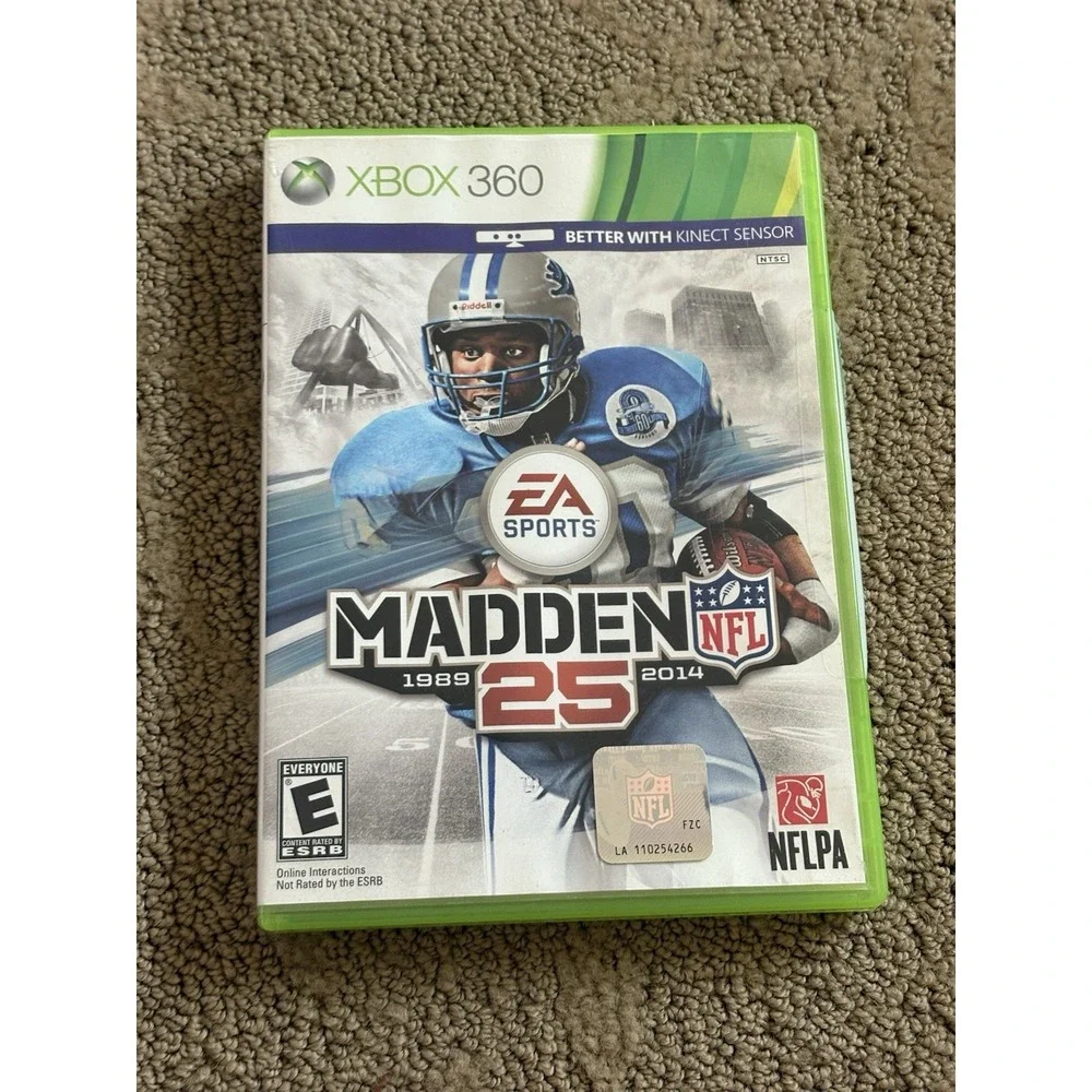 Madden NFL 25 Microsoft Xbox 360, 2013 Complete Tested Working -